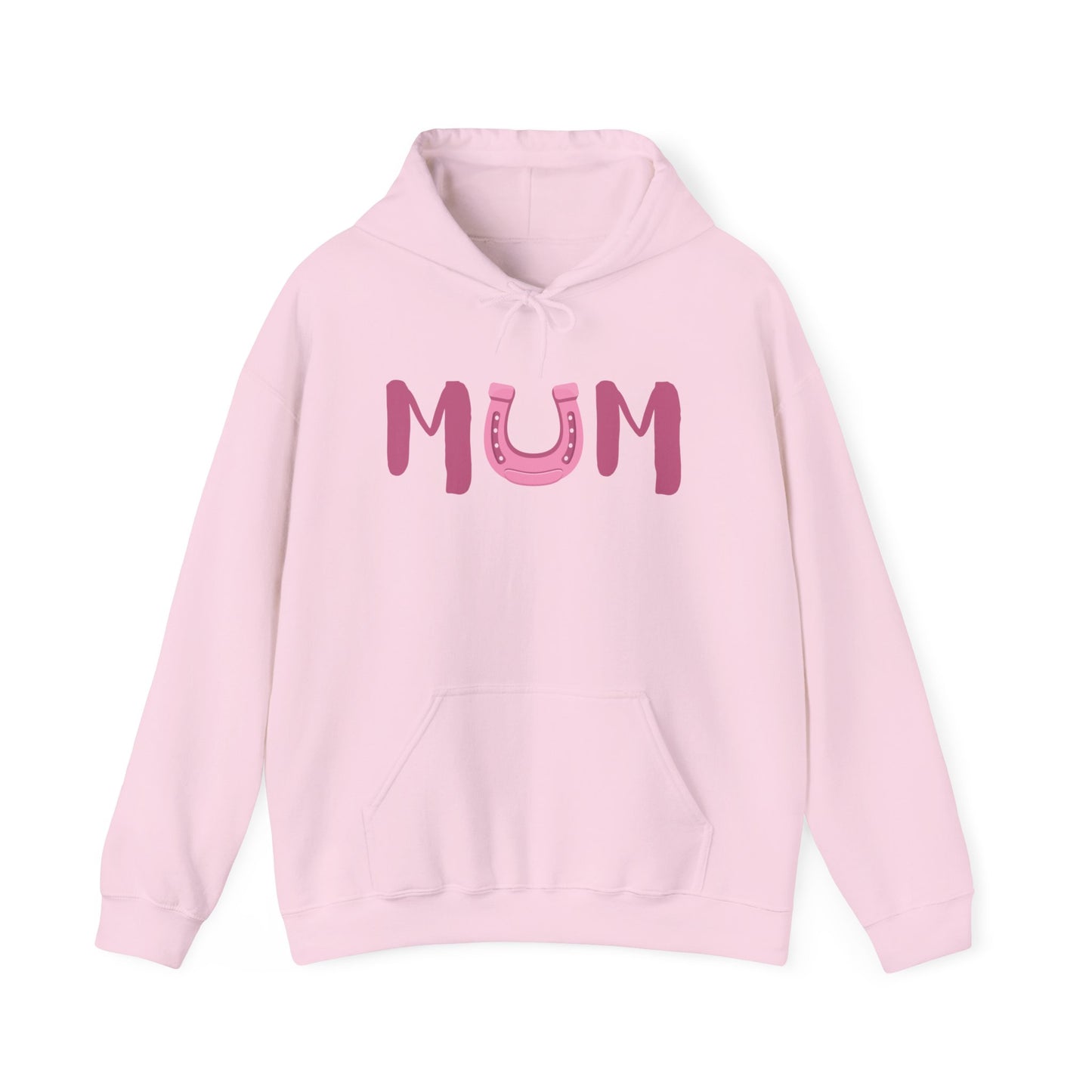 MUM Reitsport Hoodie personalisiert mit Pferdename – Pink Horse Mum Hoodie – Geschenk für stolze Pferde-Mama