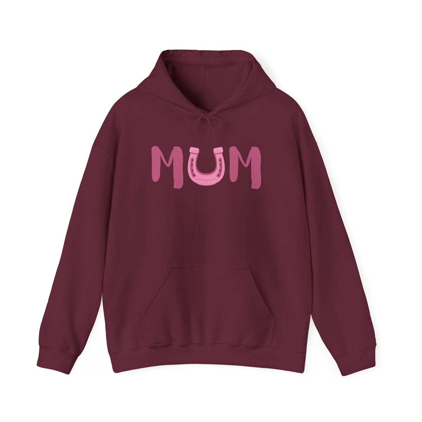 MUM Reitsport Hoodie personalisiert am Ärmel mit Pferdename – Pink Horse Mum Hoodie – emotionales Stall Statement
