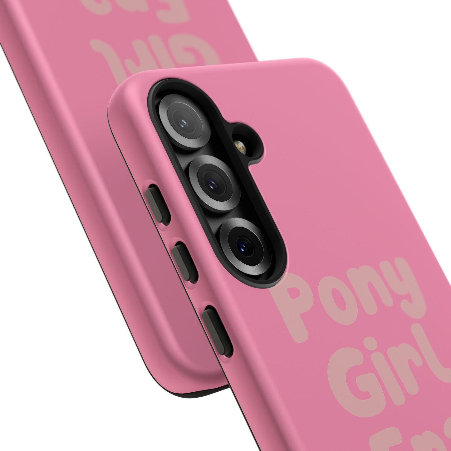 Pony Girl Era Phone Case — Pink Retro Text Protective Tough Case