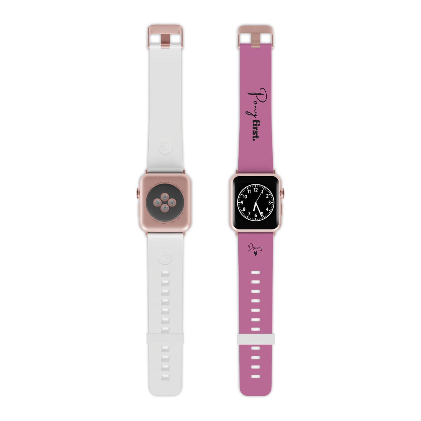 Personalisiertes Apple Watch Armband mit Pony Namen – Pony First Watch Band für Reiterinnen & Pferdemädchen – Couture Cavalli