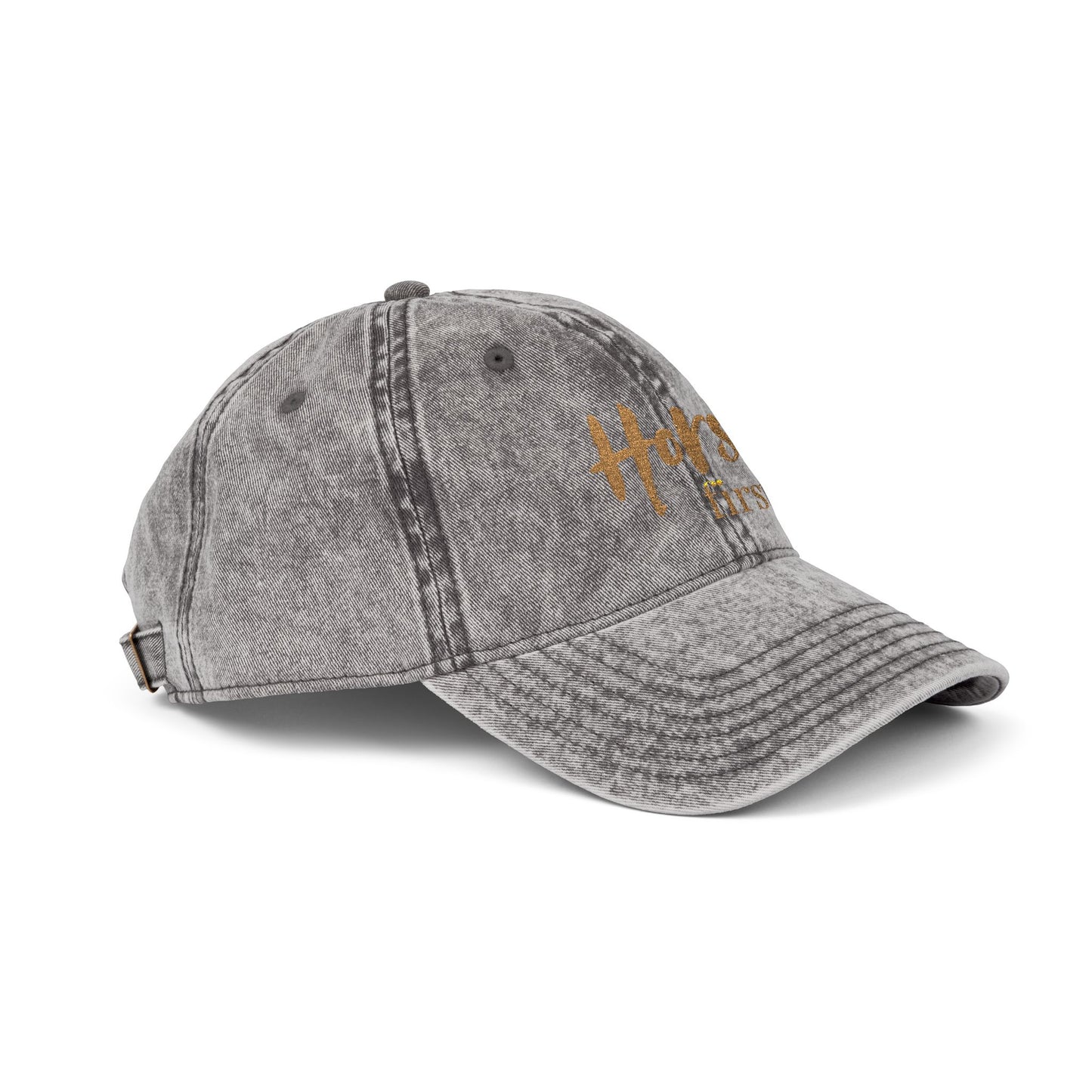 Horse first.Cap - Embroidered Vintage Cap