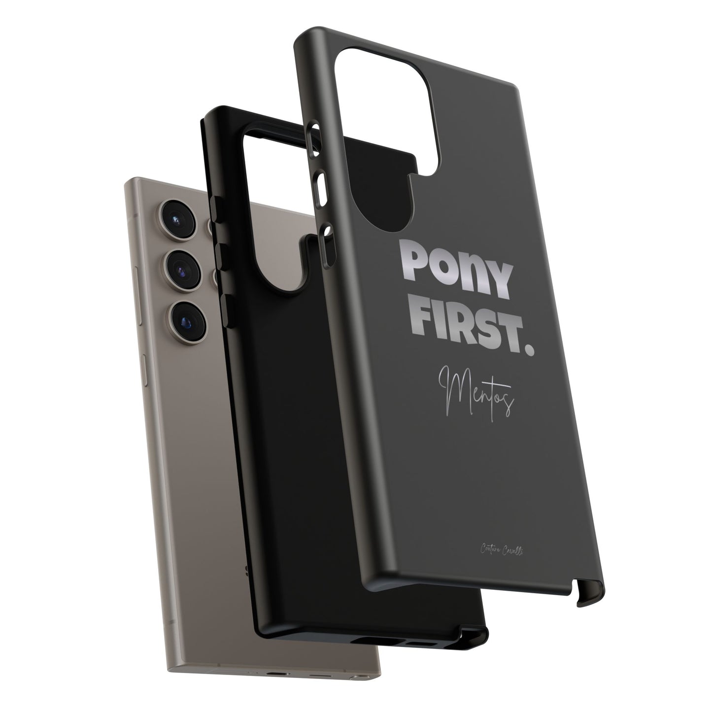 Pony First Matte Tough Phone Case – Equestrian Motivational Phone Cover