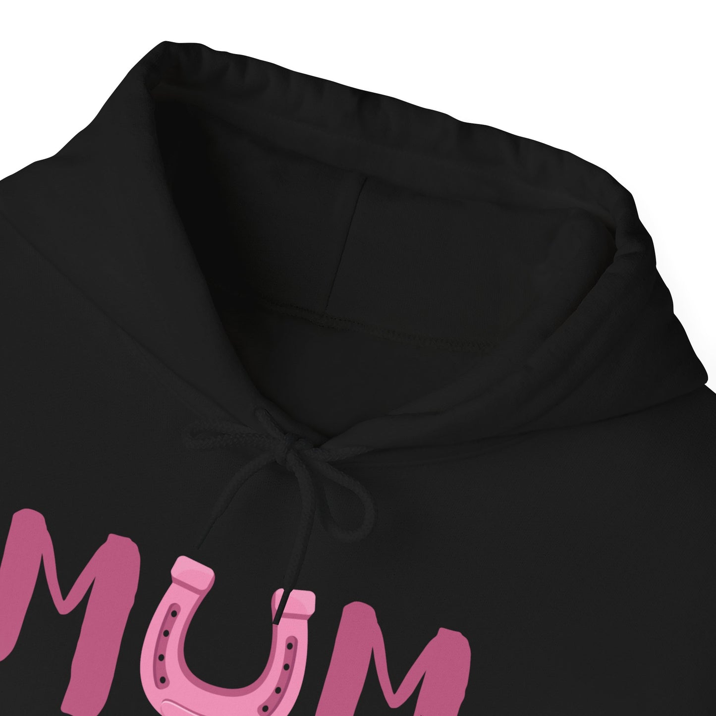 MUM Reitsport Hoodie personalisiert mit Pferdename – Pink Horse Mum Hoodie – Geschenk für stolze Pferde-Mama