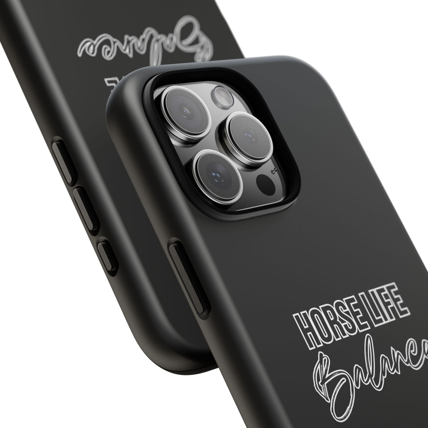 Phone Case - "Horse Life Balance" Glossy Tough Protective Case for Equestrians