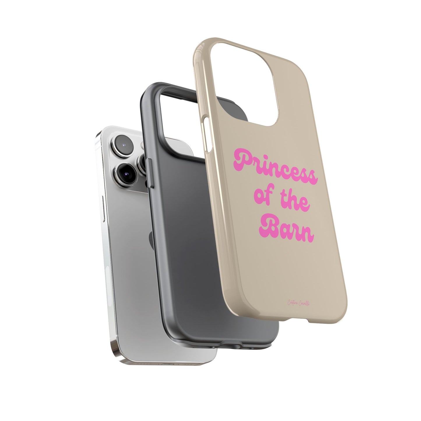 Phone Case — "Princess of the Barn" Pink Script Protective Tough Case