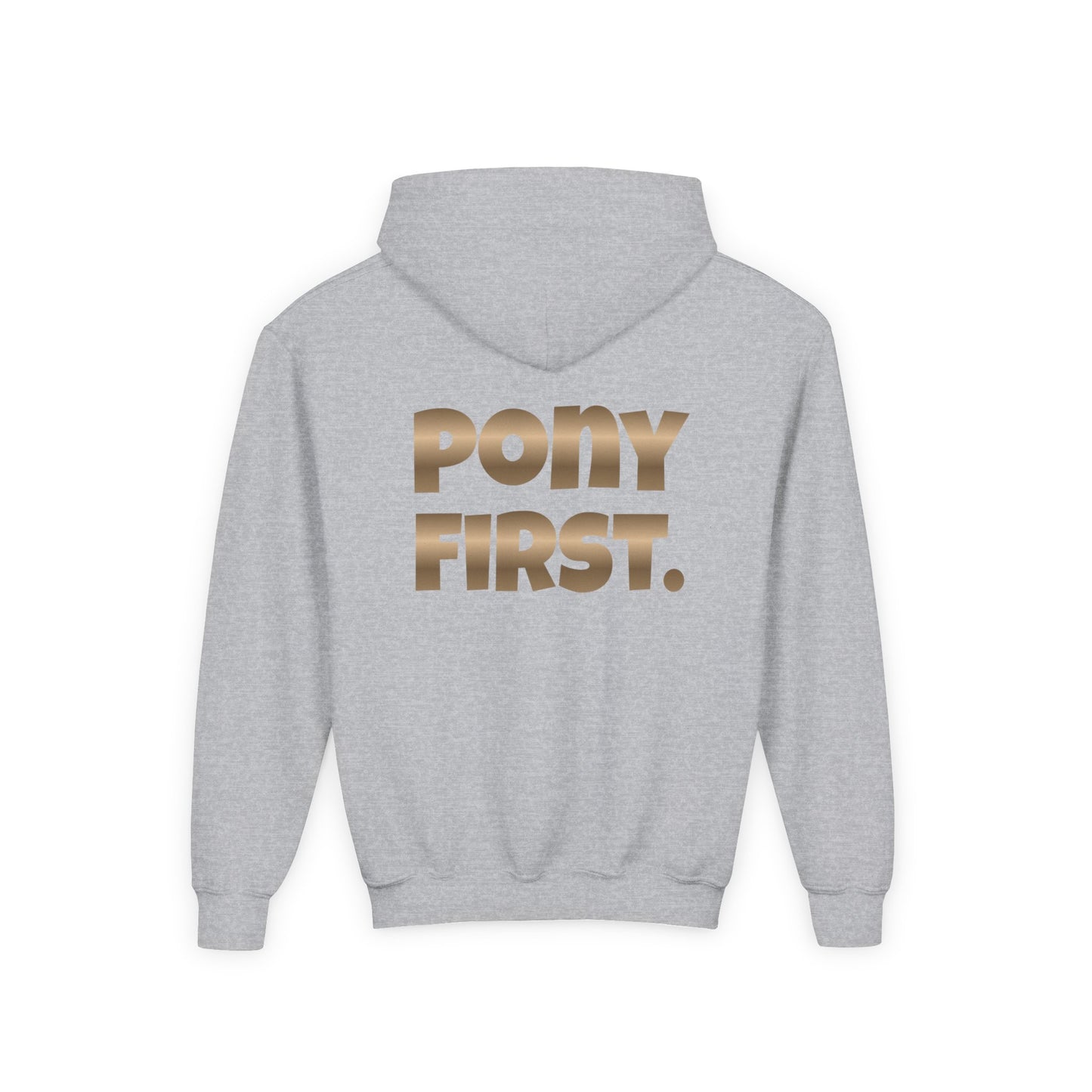 Personalisiert: Pony First Kinder-Hoodie – Mit eigenem Namen oder Ponynamen