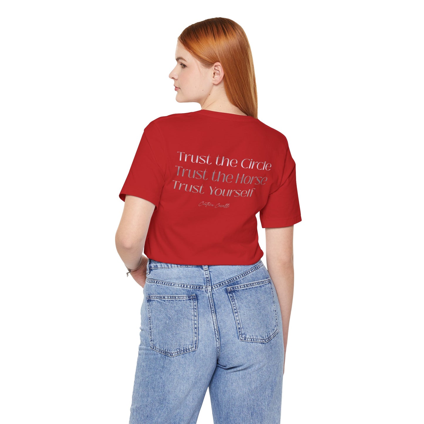Trust the Circle Voltigieren T-Shirt – Minimalistischer Statement Print