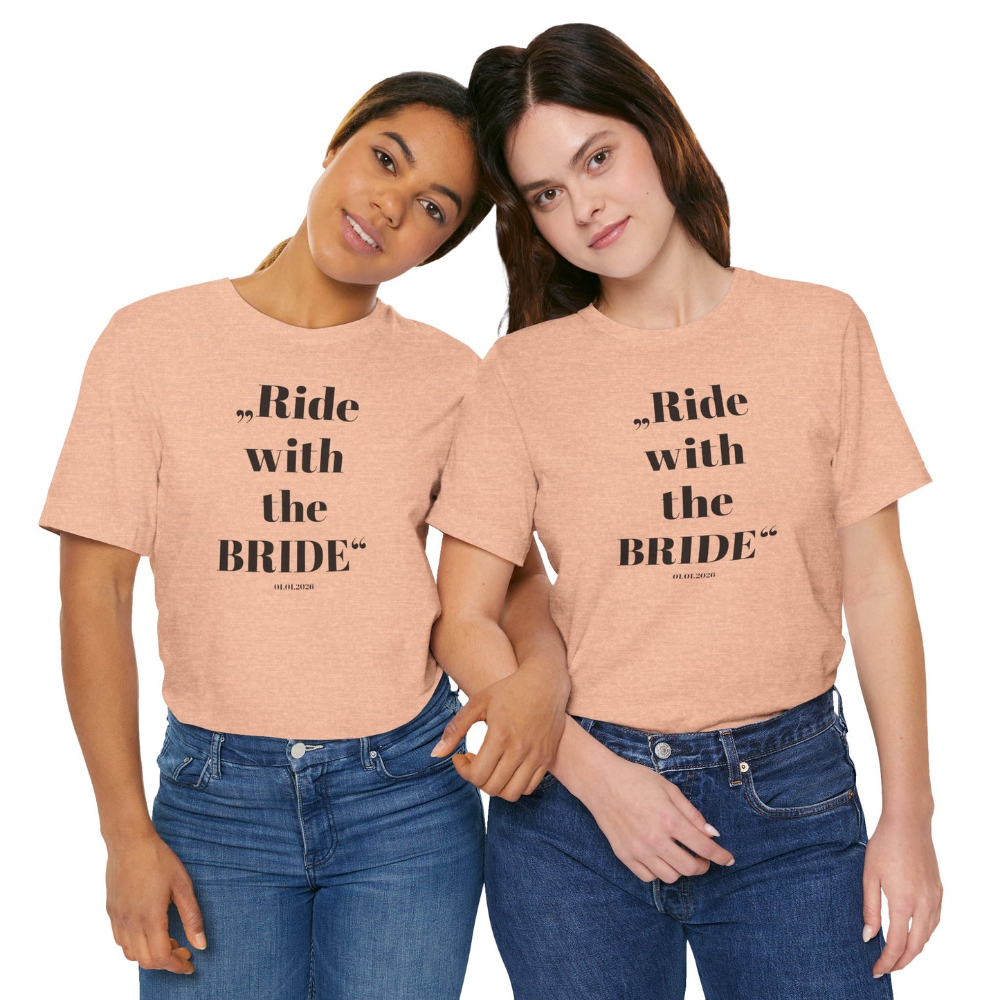 Ride with the Bride  - Shirt I Horse Girl Bridesmaid Tee I Wedding Squad Shirt I Junggesellinnen Abschied T-Shirt