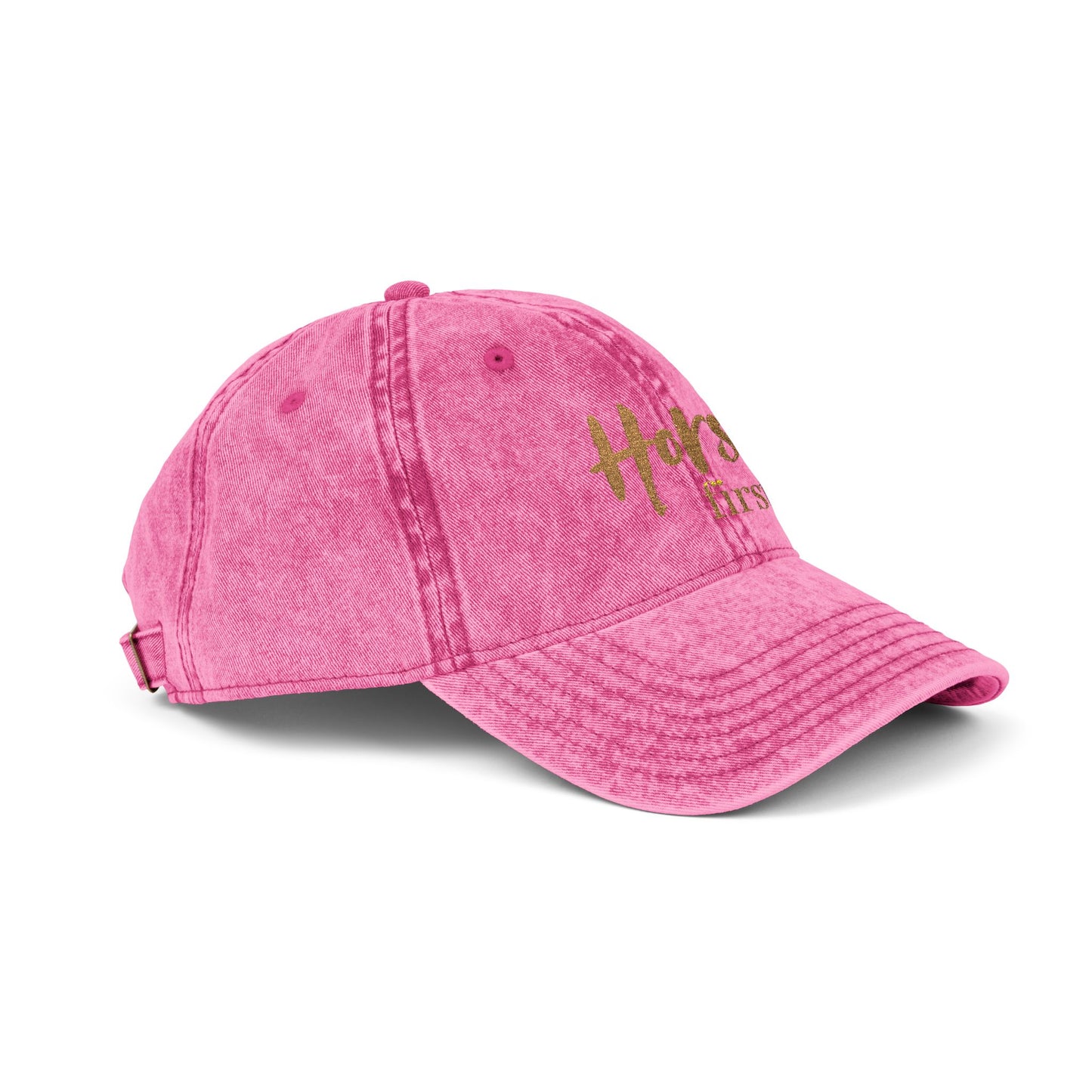 Horse first.Cap - Embroidered Vintage Cap
