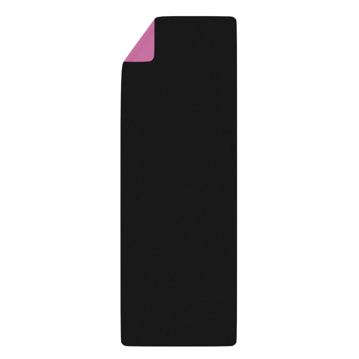 Pink Rubber Yoga Mat — Non-Slip Eco-Friendly Mat with Motivational Text