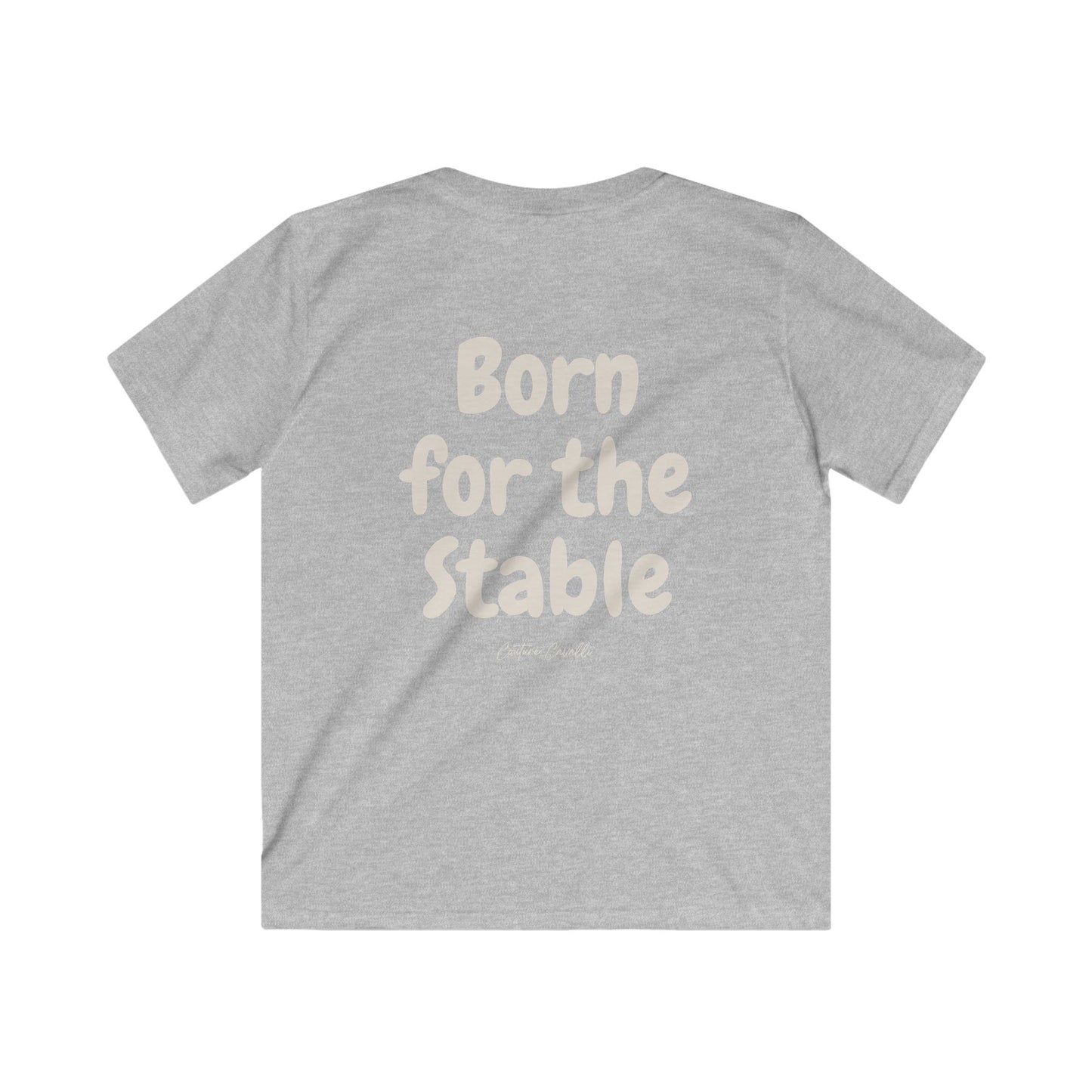 Kids Tee — "Born for the Stable" Horse Lover Shirt