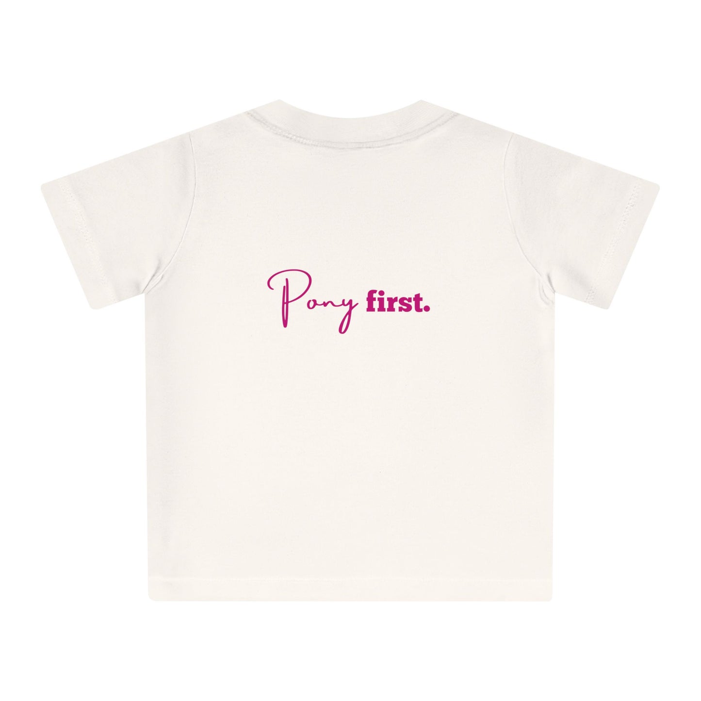 Pony First Baby T-Shirt – Pferdeliebe Shirt | Reitsport Baby Outfit | Stall Mode 2026