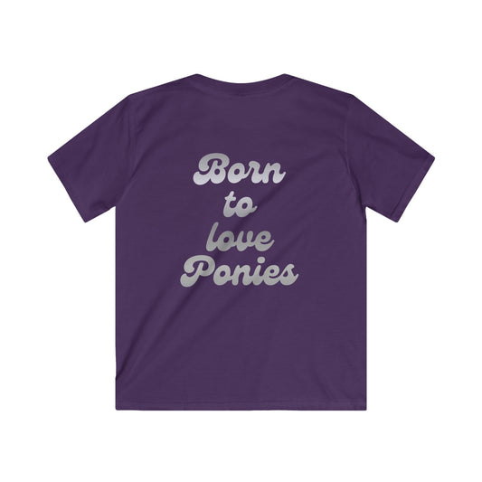Born to Love Ponies Kinder Shirt – Reitsport Kinder Outfit | Pony Liebe T-Shirt | Stall Mode 2026