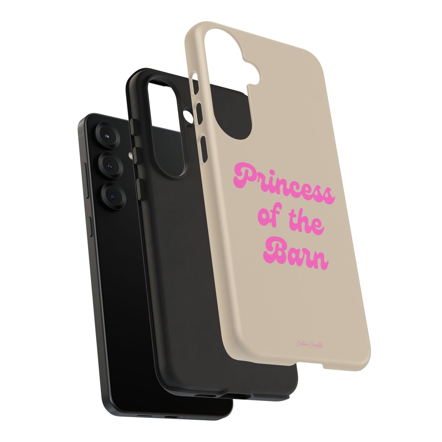 Phone Case — "Princess of the Barn" Pink Script Protective Tough Case