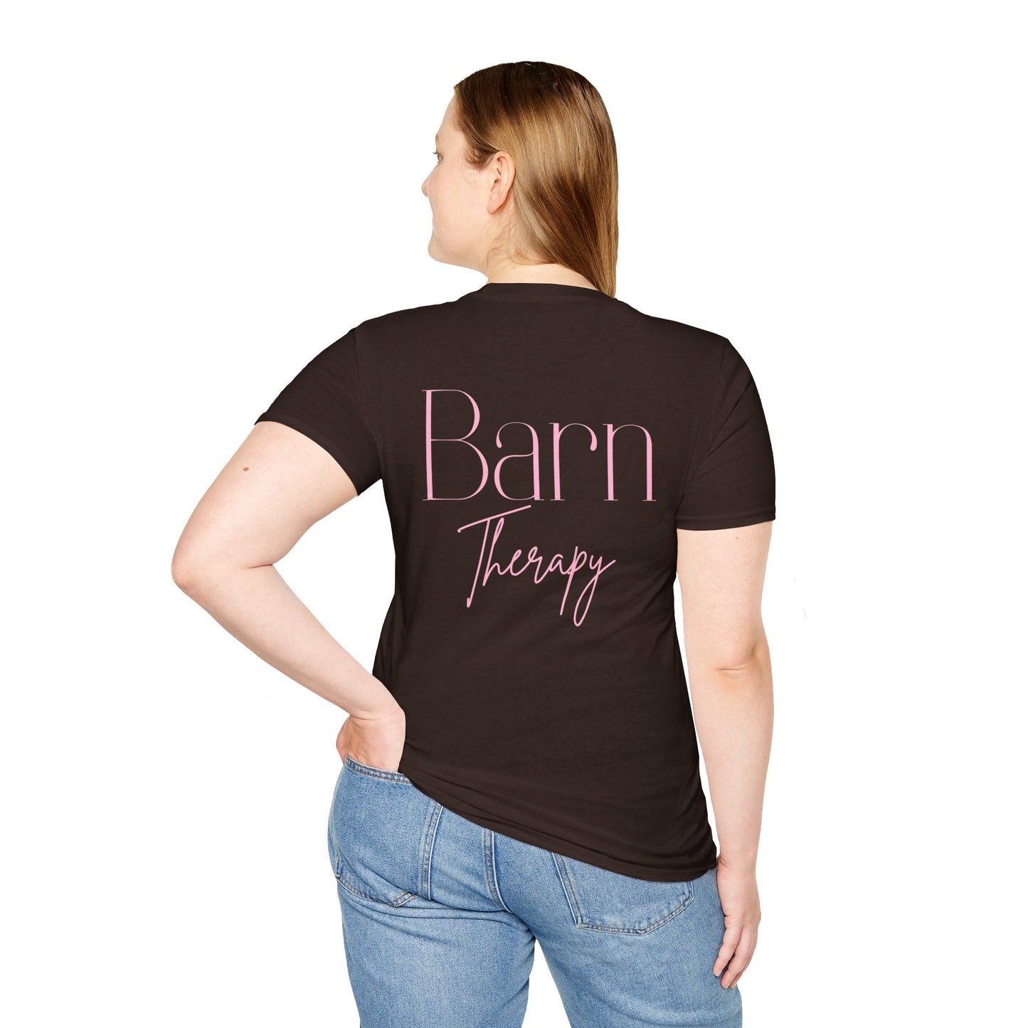 Barn Therapy T-Shirt | Reitsport Statement Shirt für Pferdeliebhaber | Equestrian Lifestyle Tee | Stall & Horse Lover Gift