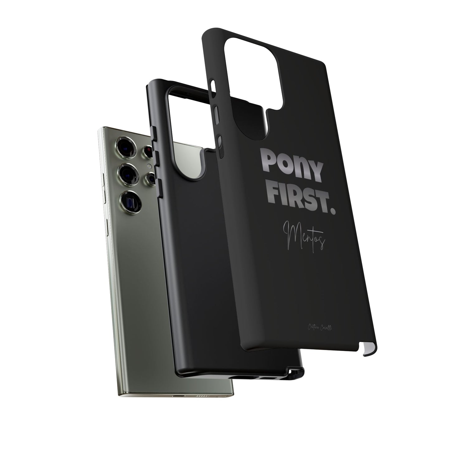 Pony First Matte Tough Phone Case – Equestrian Motivational Phone Cover