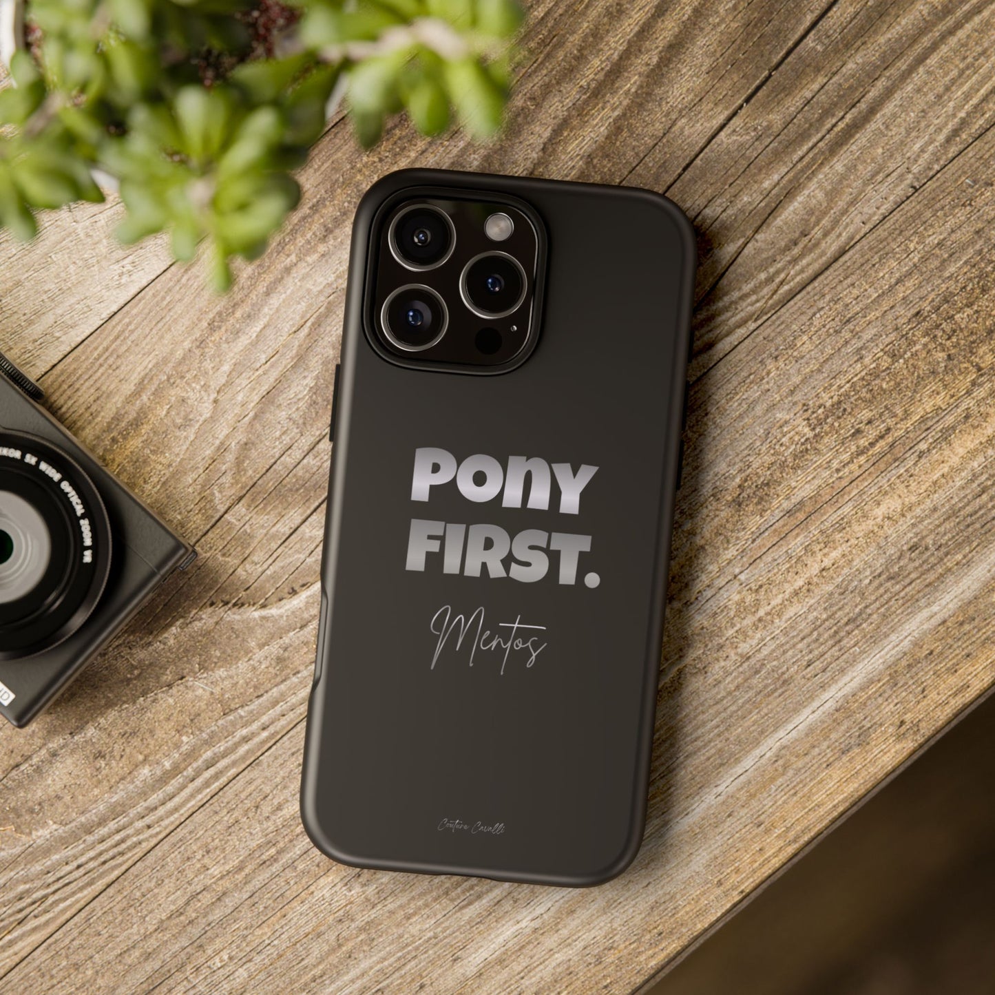 Pony First Matte Tough Phone Case – Equestrian Motivational Phone Cover