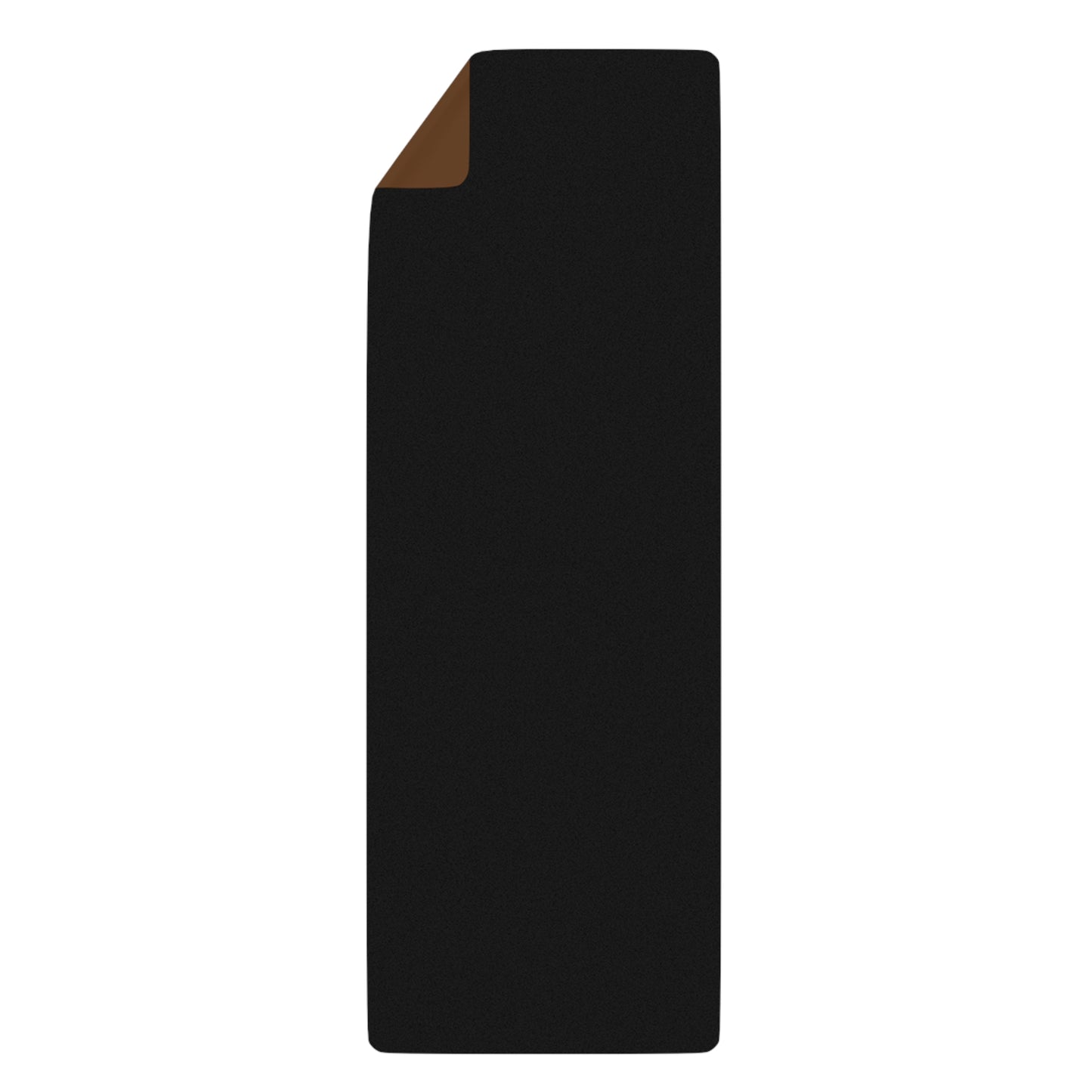 Rubber Yoga Mat — 'Ride. Breathe. Repeat.' Minimal Brown Grip Mat for Cyclists & Yoga