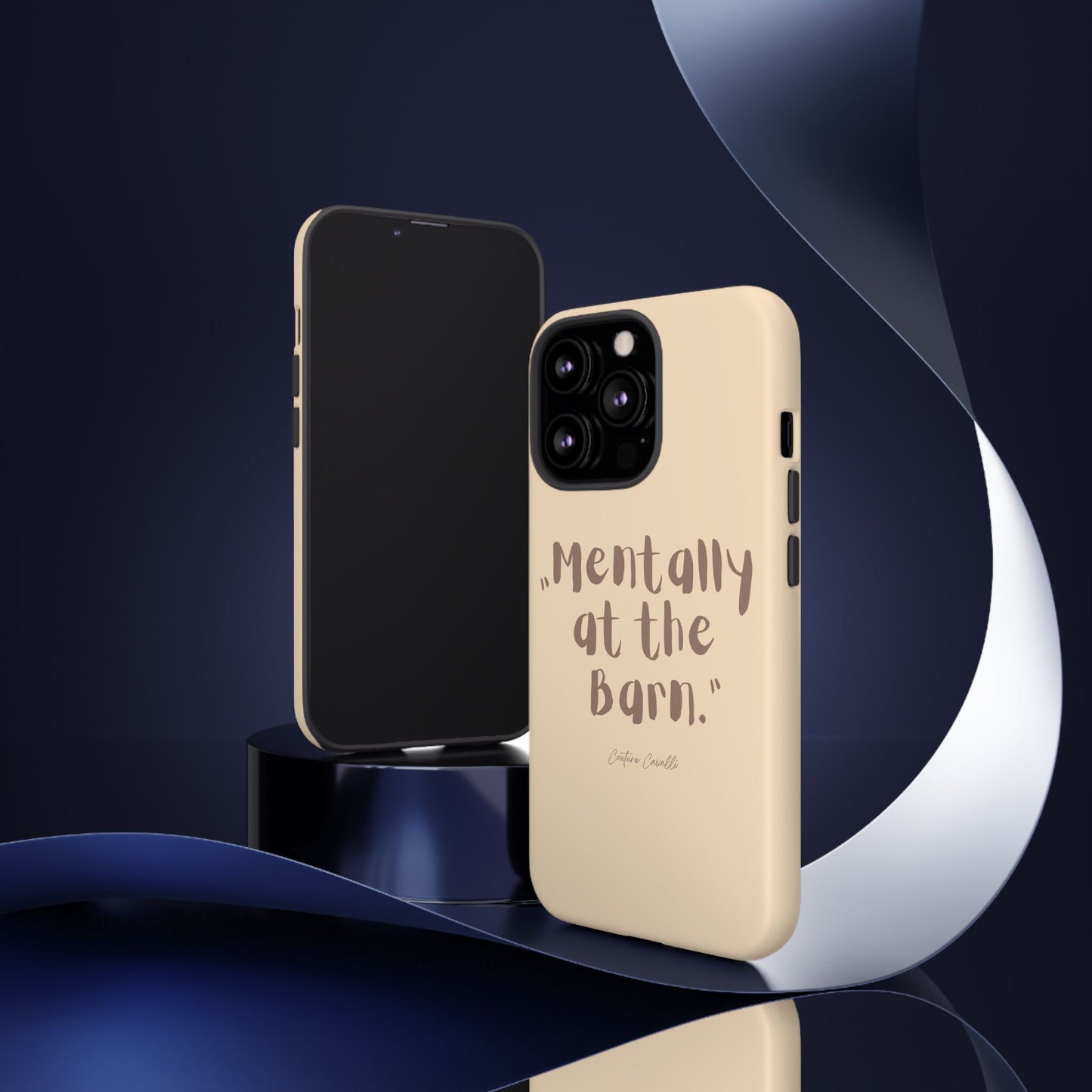 Phone Case — "Mentally at the Barn" Rustic Farmphone Protective Cover