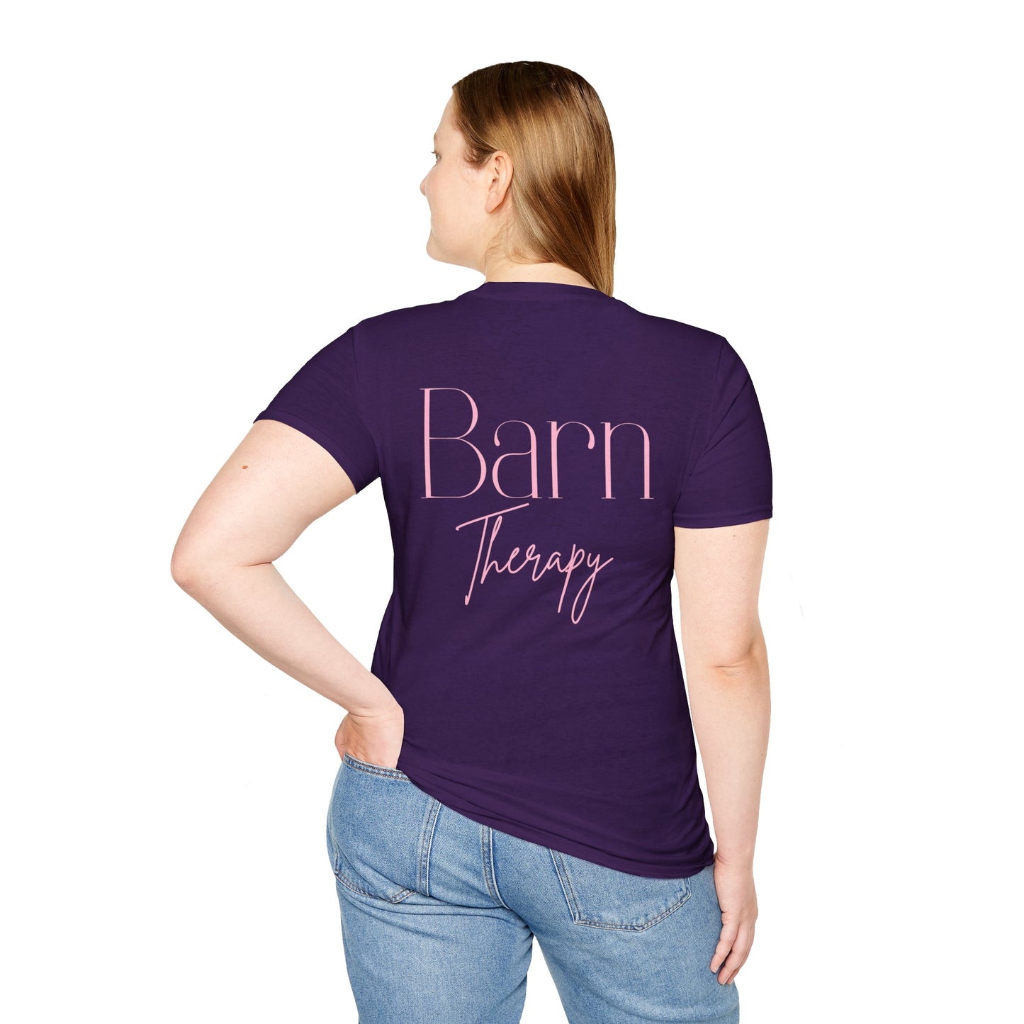 Barn Therapy T-Shirt | Reitsport Statement Shirt für Pferdeliebhaber | Equestrian Lifestyle Tee | Stall & Horse Lover Gift
