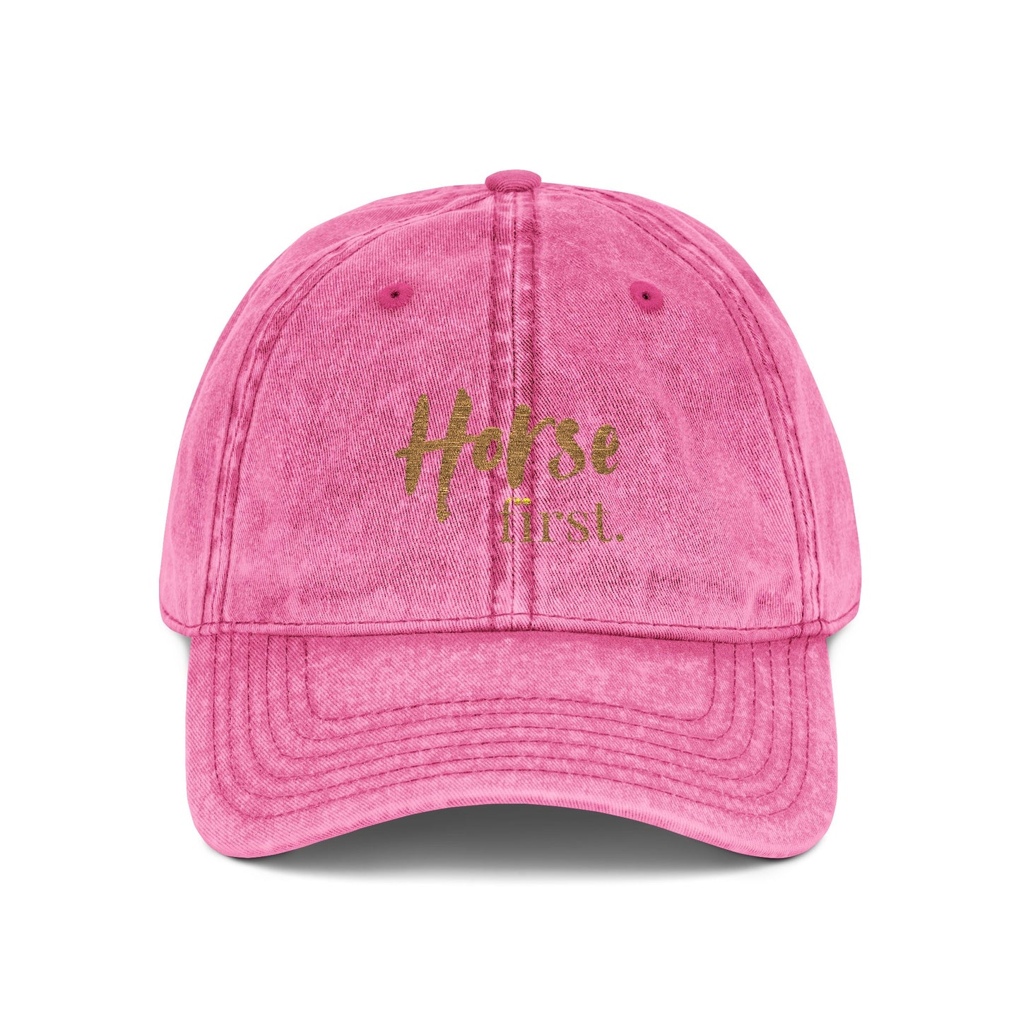 Horse first.Cap - Embroidered Vintage Cap