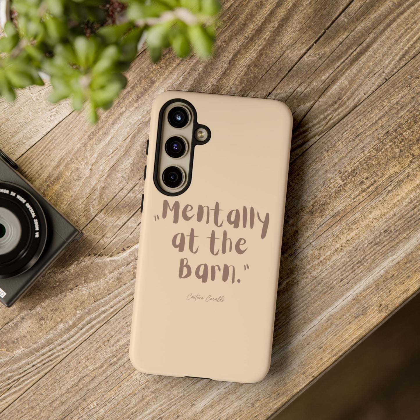 Phone Case — "Mentally at the Barn" Rustic Farmphone Protective Cover