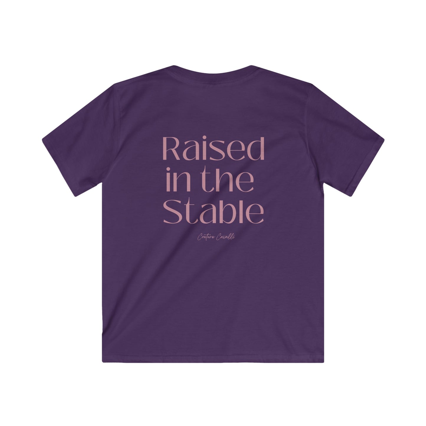 Raised in the Stable Kids Tee — Christian Nativity Shirt for Children