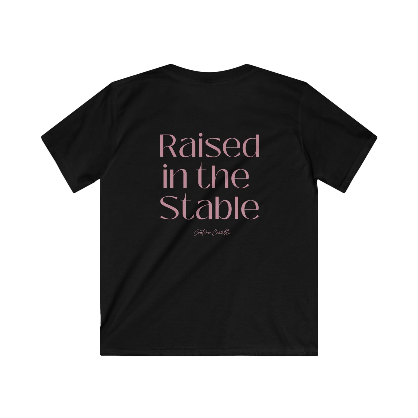 Raised in the Stable Kids Tee — Christian Nativity Shirt for Children
