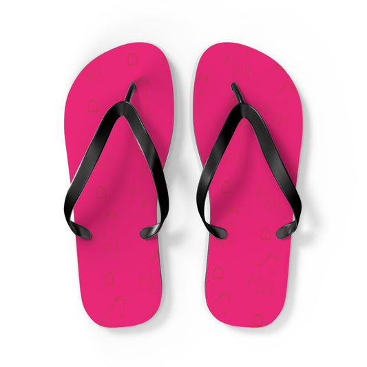 Couture Cavalli personalisierte Flip Flops - Sommer Statement Sandalen für Pferdelover I Geschenk für Pferdeliebhaber