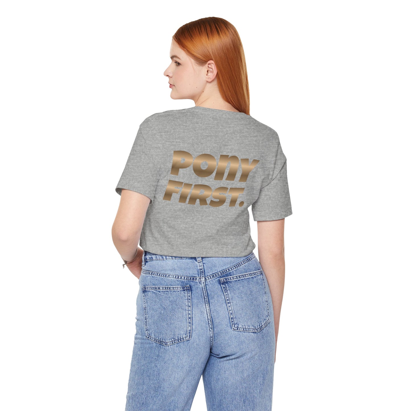 Pony First T-Shirt mit Rückenprint I auf Wunsch mit Ponyname personalisiert