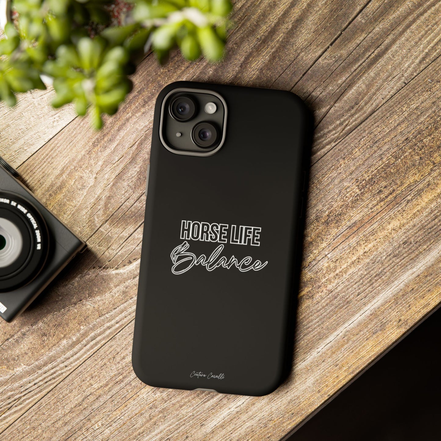 Phone Case - "Horse Life Balance" Glossy Tough Protective Case for Equestrians