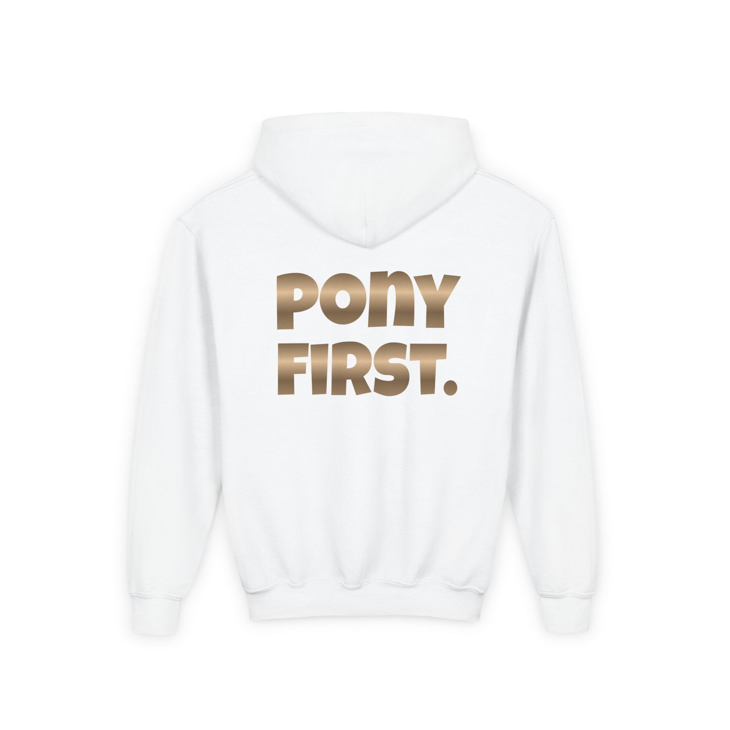 Personalisiert: Pony First Kinder-Hoodie – Mit eigenem Namen oder Ponynamen