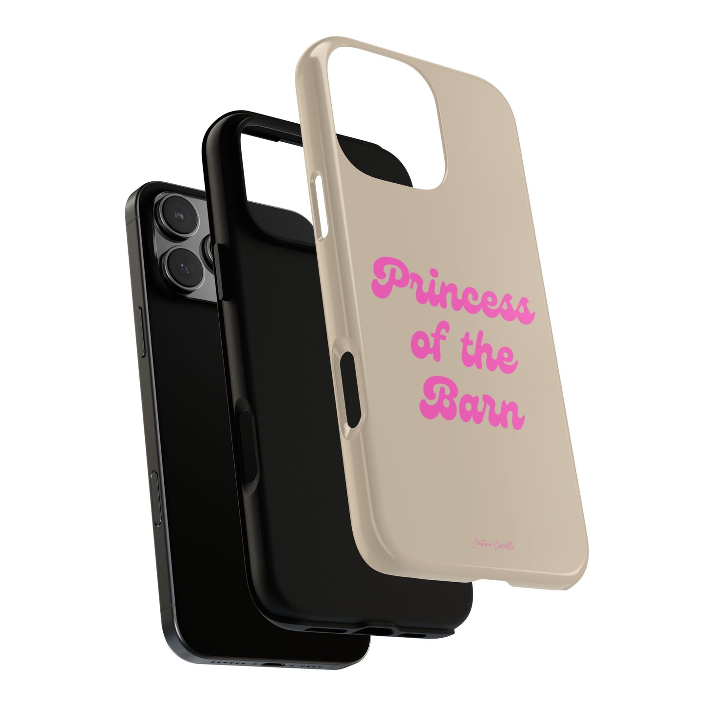 Phone Case — "Princess of the Barn" Pink Script Protective Tough Case