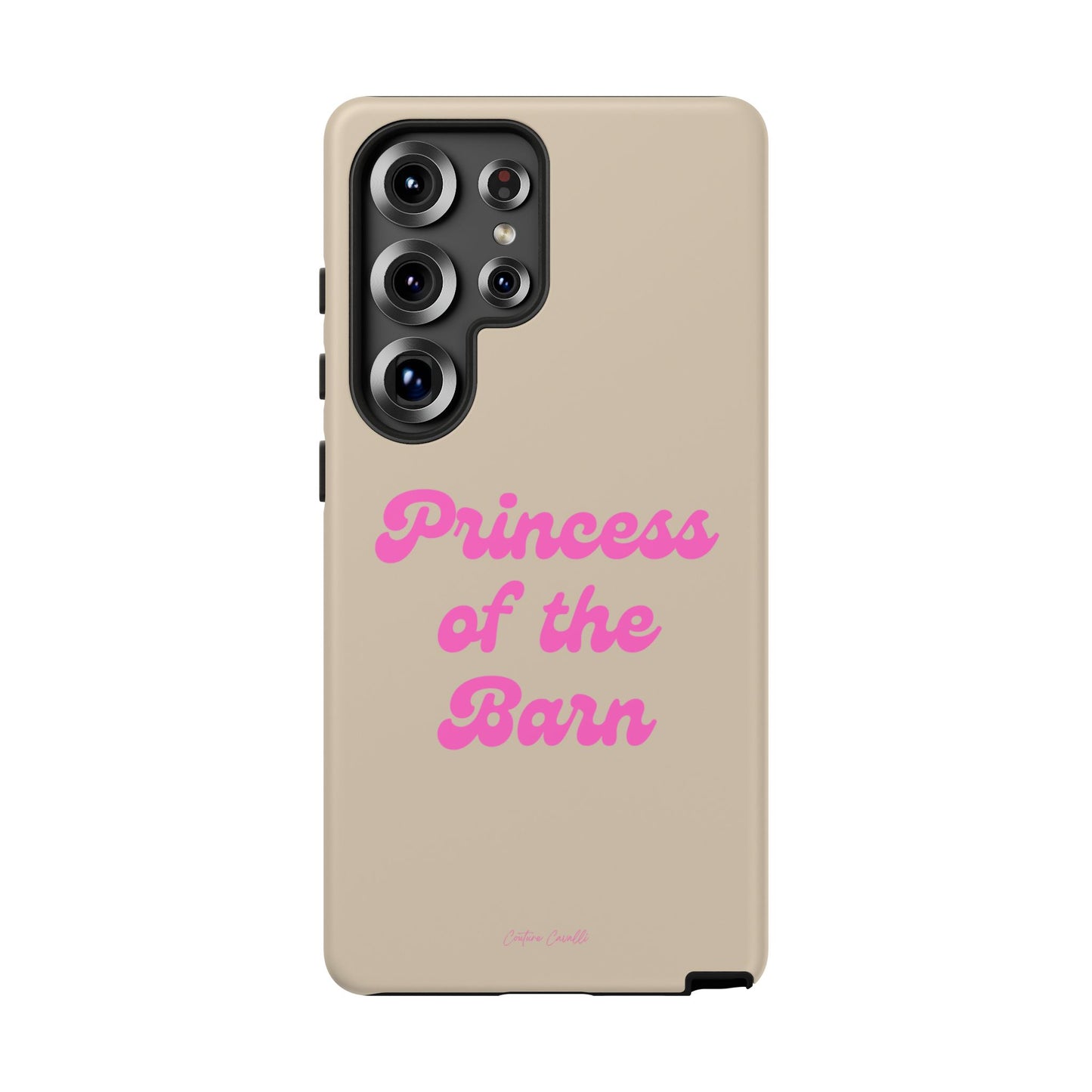 Phone Case — "Princess of the Barn" Pink Script Protective Tough Case