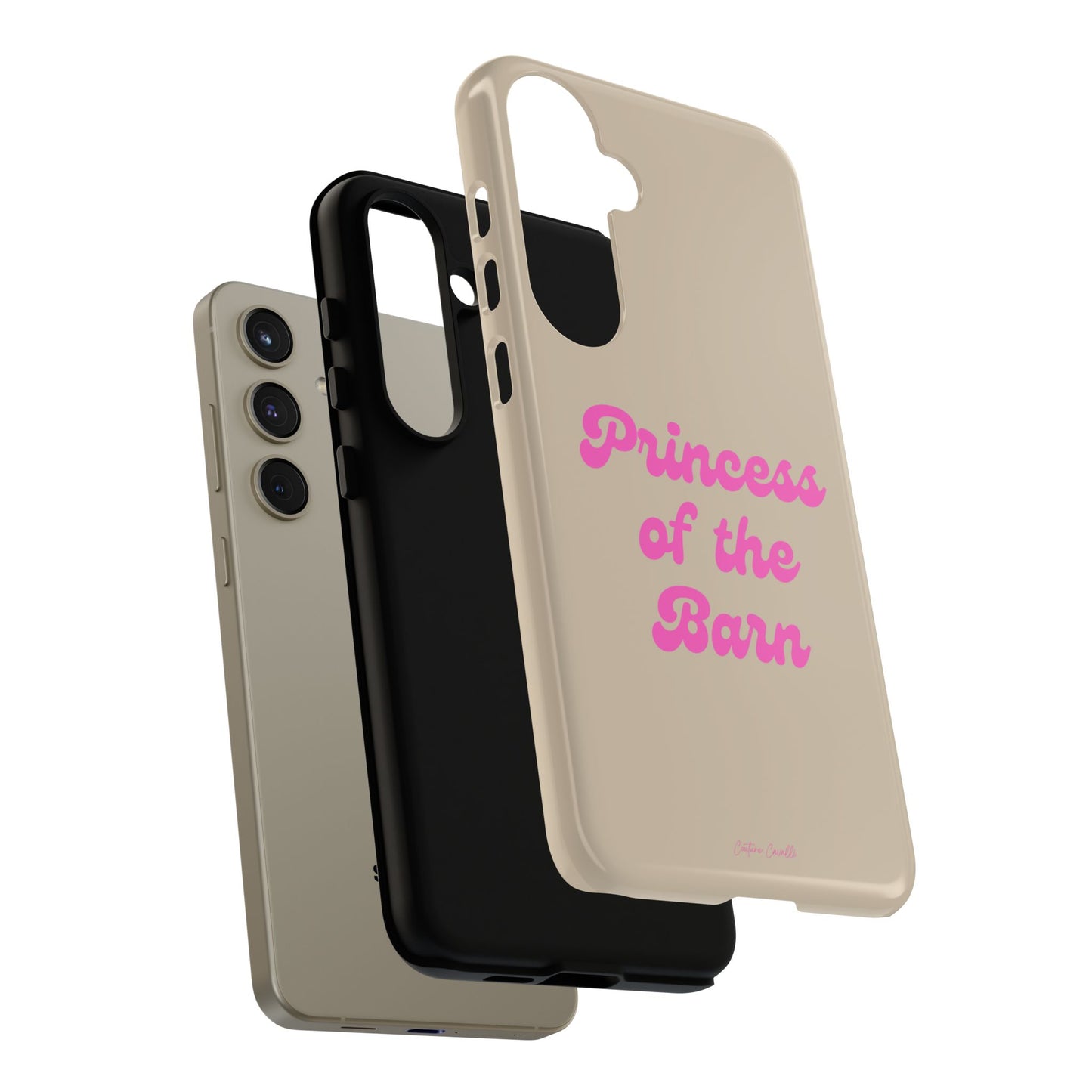 Phone Case — "Princess of the Barn" Pink Script Protective Tough Case
