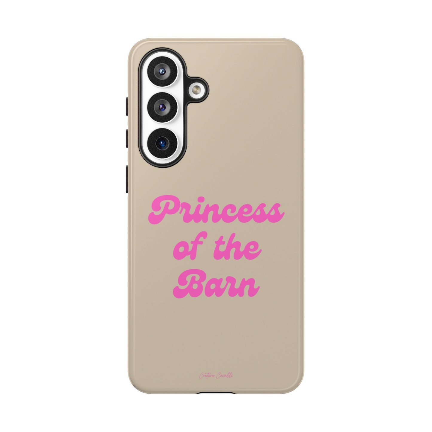 Phone Case — "Princess of the Barn" Pink Script Protective Tough Case