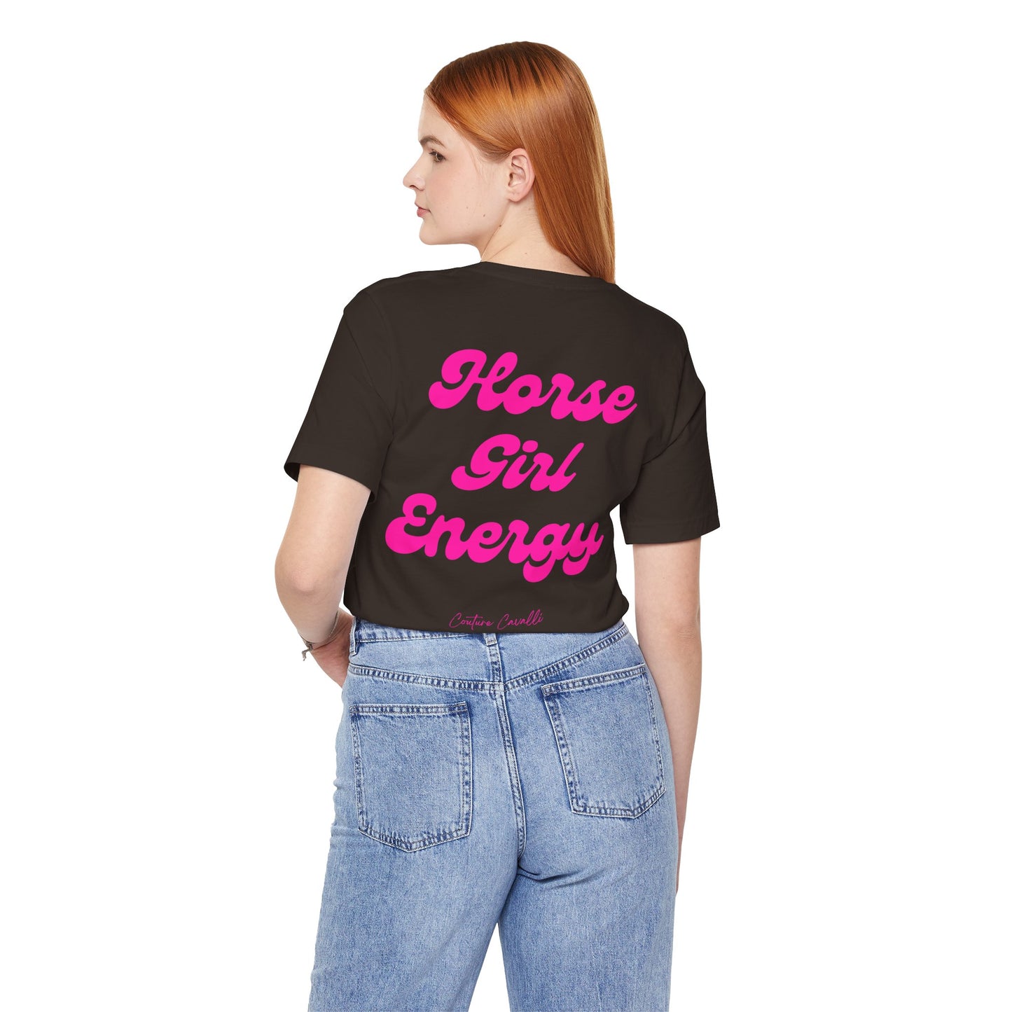 Horse Girl Energy T-Shirt – Ästhetisches Reiter Shirt für Pferdemädchen und Reiterinnen