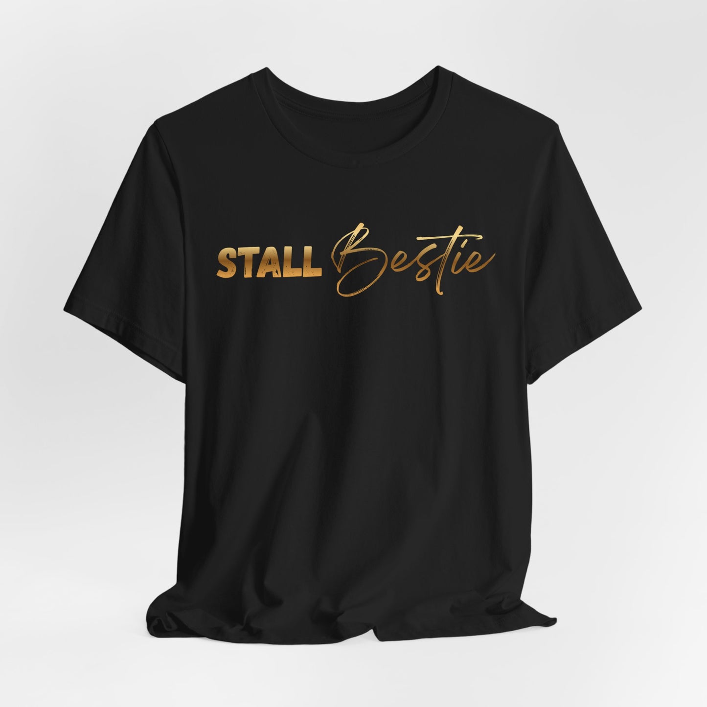 Stall Besties Damen T-Shirt – Beste Freundin im Reitstall | Pferde Liebe Statement | Reitsport Outfit