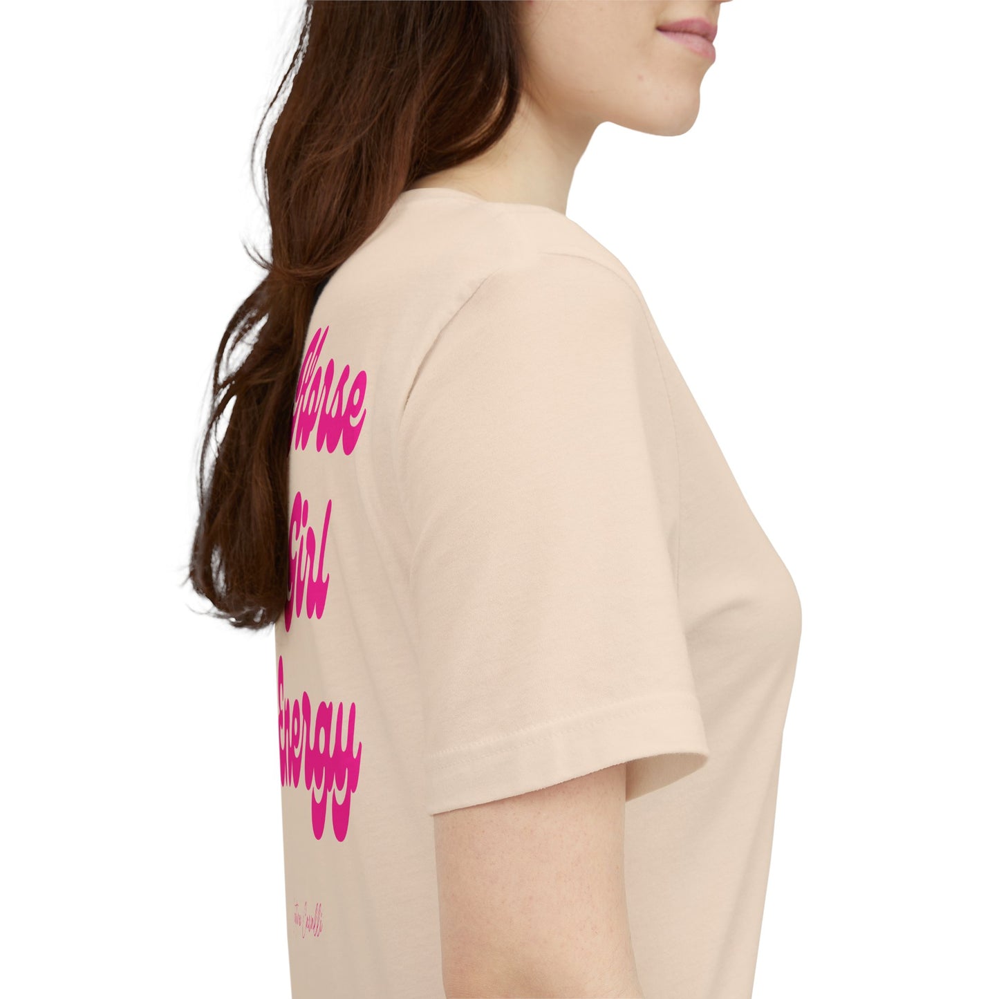 Horse Girl Energy T-Shirt – Ästhetisches Reiter Shirt für Pferdemädchen und Reiterinnen