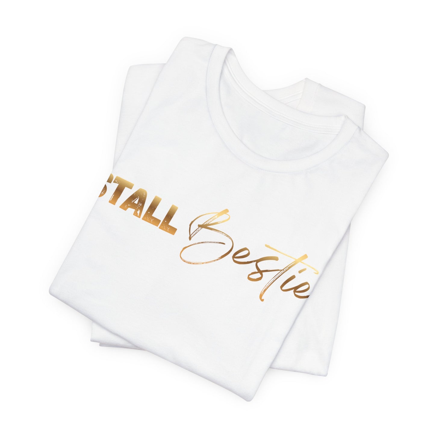 Stall Besties Damen T-Shirt – Beste Freundin im Reitstall | Pferde Liebe Statement | Reitsport Outfit