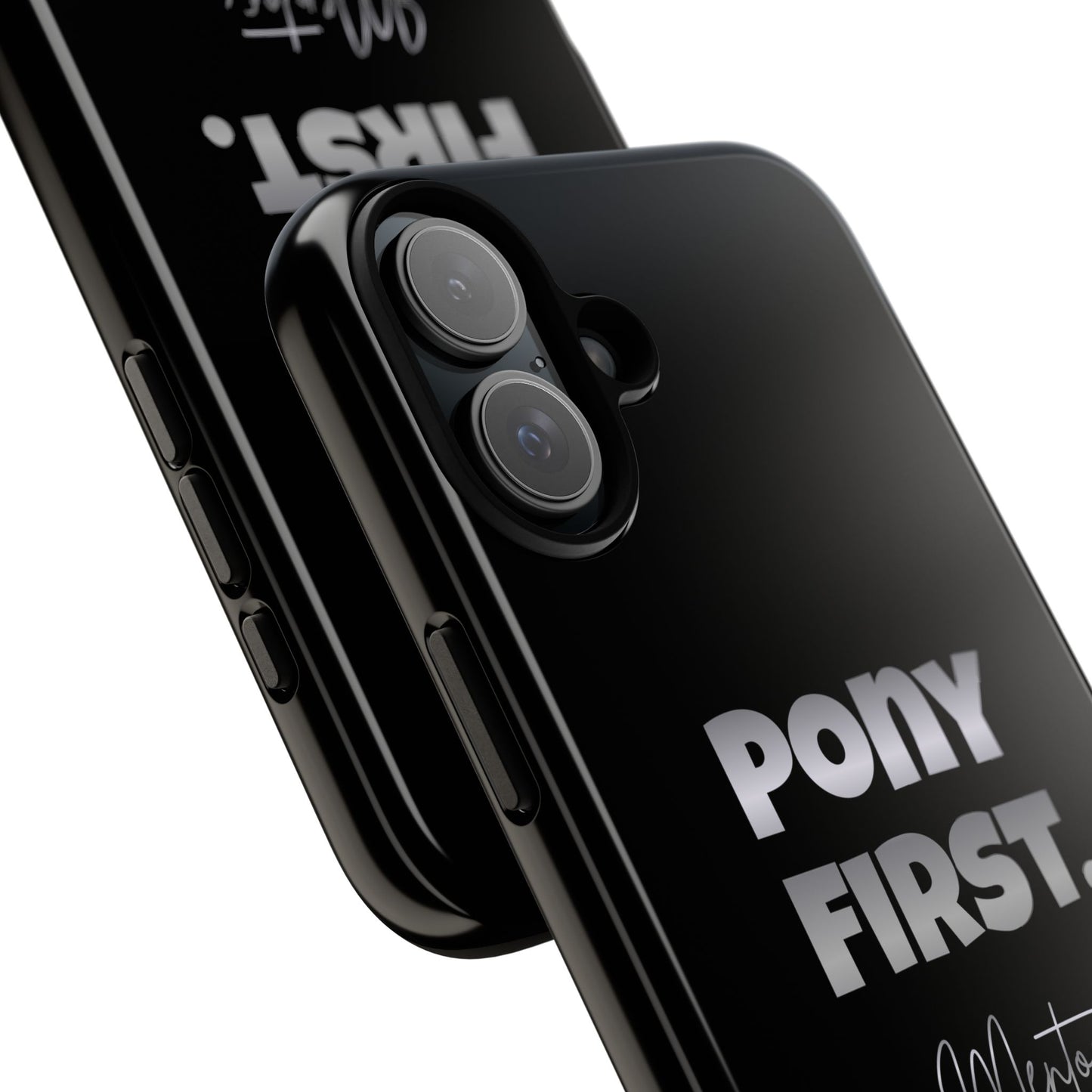 Pony First Matte Tough Phone Case – Equestrian Motivational Phone Cover