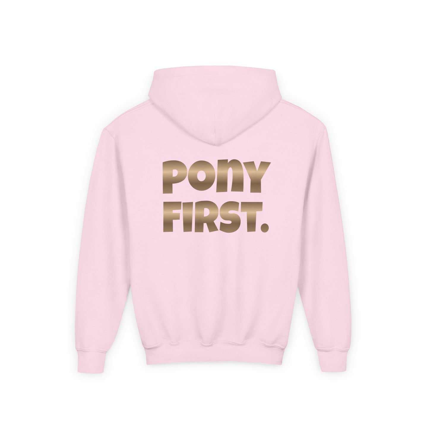 Personalisiert: Pony First Kinder-Hoodie – Mit eigenem Namen oder Ponynamen