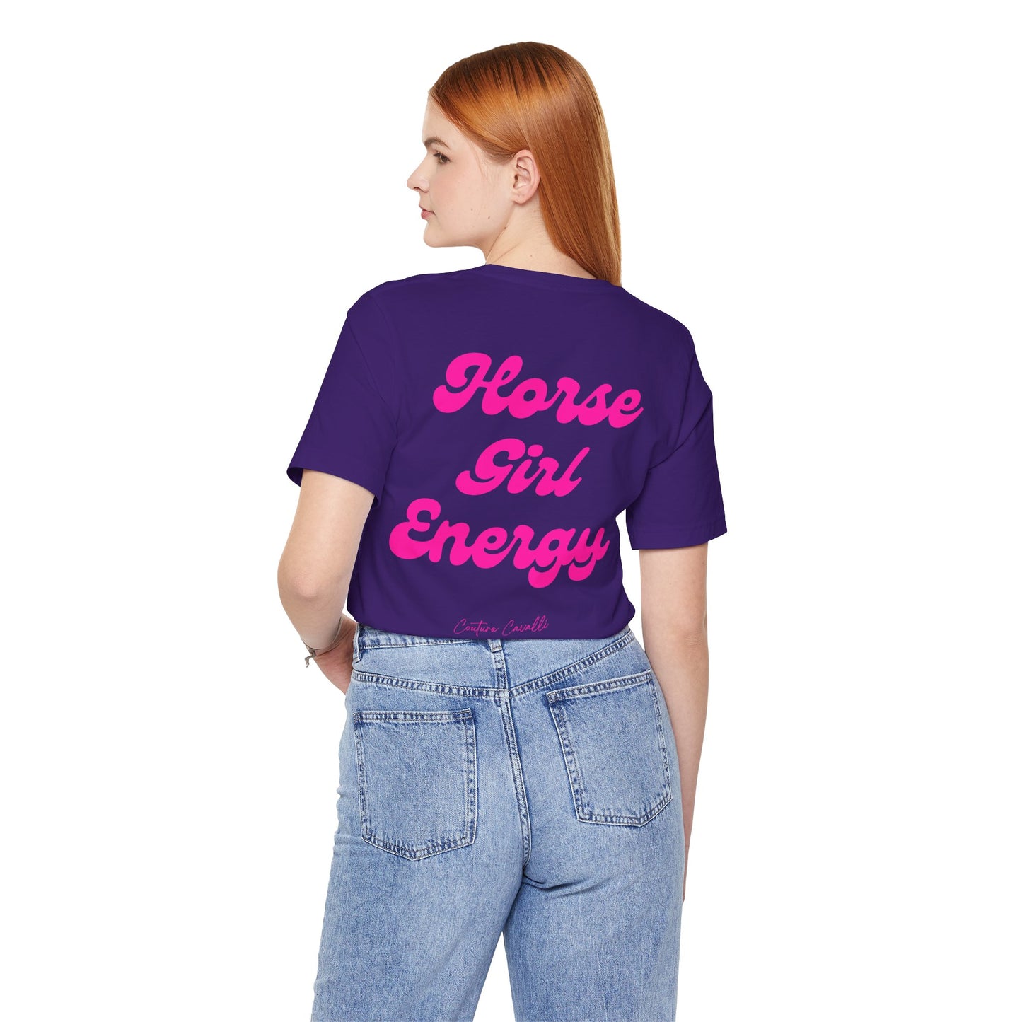 Horse Girl Energy T-Shirt – Ästhetisches Reiter Shirt für Pferdemädchen und Reiterinnen