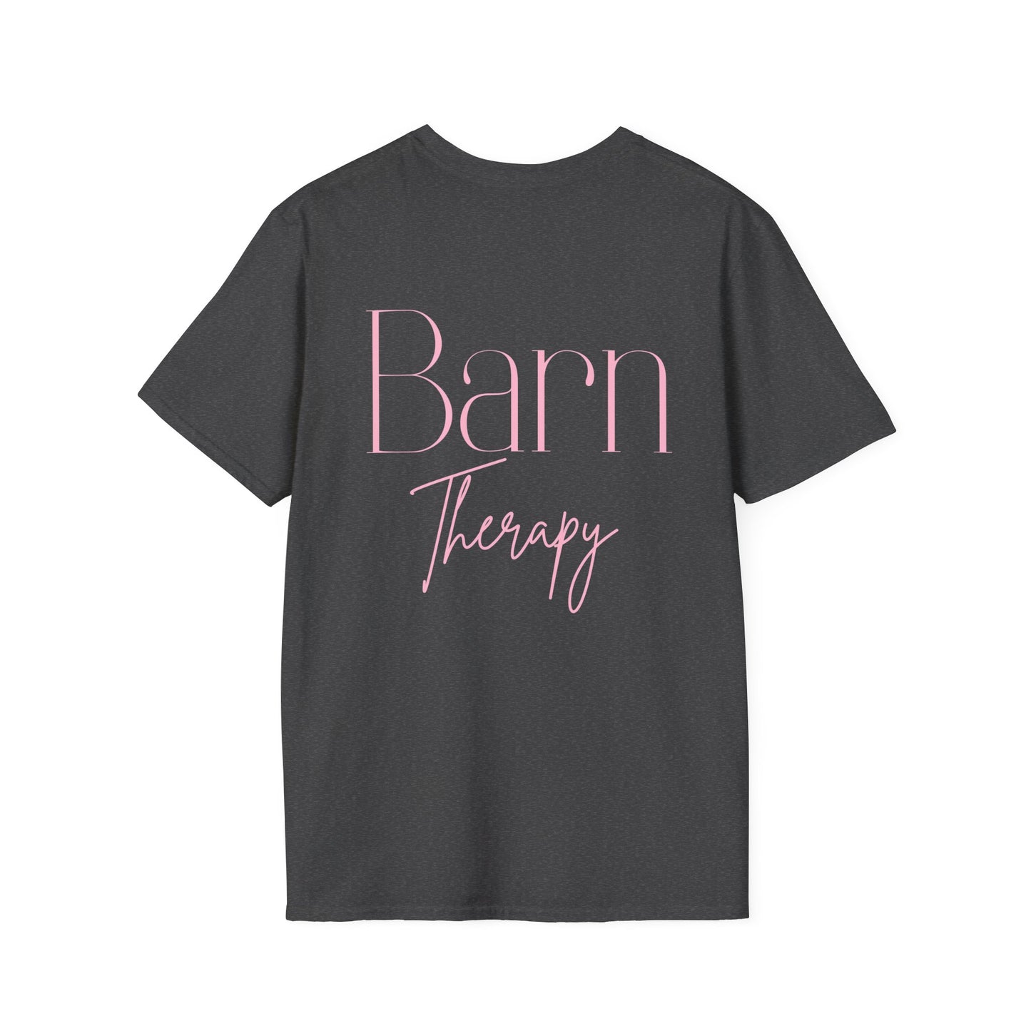 Barn Therapy T-Shirt | Reitsport Statement Shirt für Pferdeliebhaber | Equestrian Lifestyle Tee | Stall & Horse Lover Gift