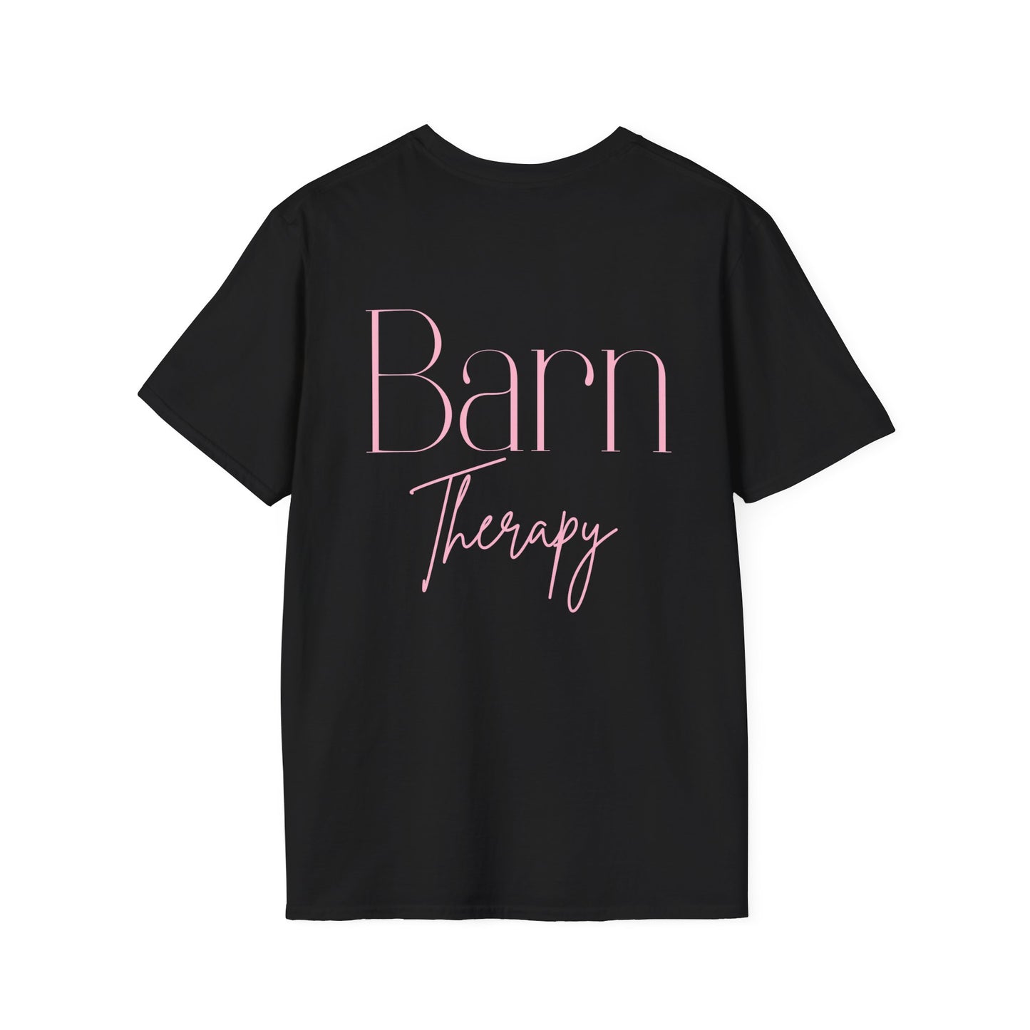 Barn Therapy T-Shirt | Reitsport Statement Shirt für Pferdeliebhaber | Equestrian Lifestyle Tee | Stall & Horse Lover Gift