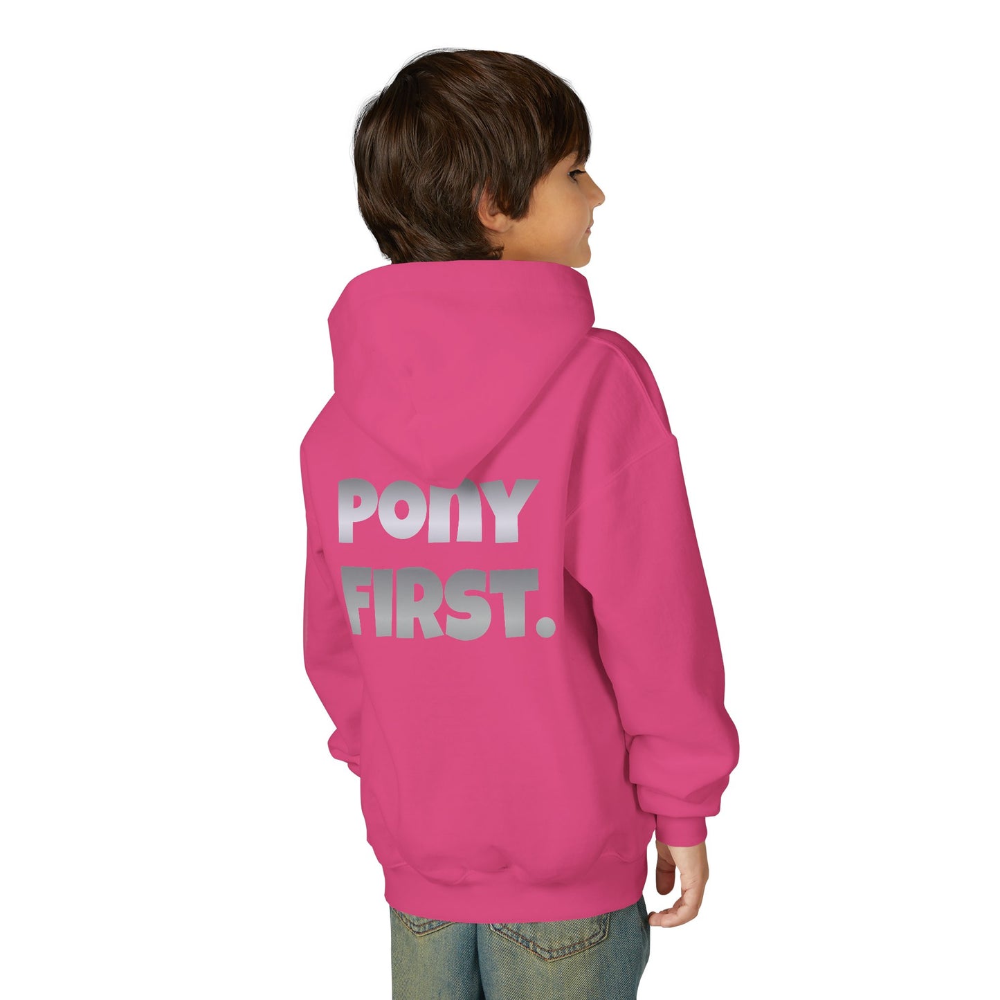 Pony First Kinder-Hoodie – Personalisiert für kleine Stallhelden