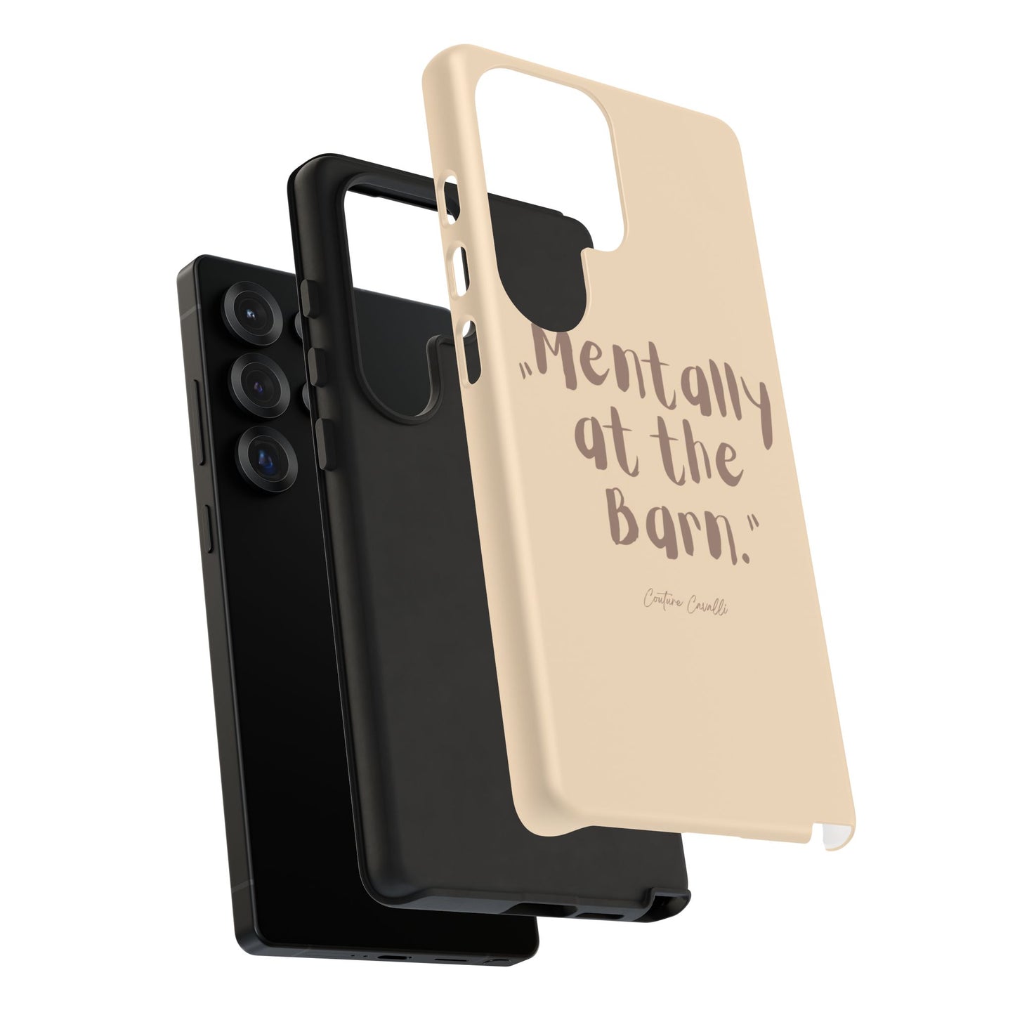 Phone Case — "Mentally at the Barn" Rustic Farmphone Protective Cover