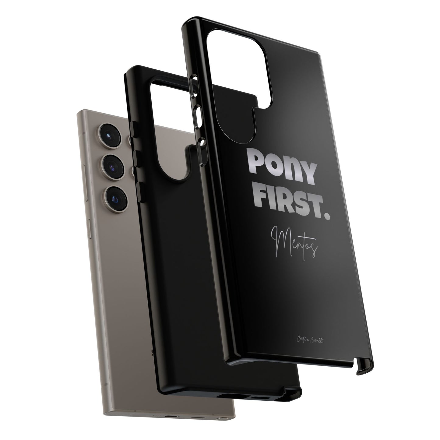 Pony First Matte Tough Phone Case – Equestrian Motivational Phone Cover