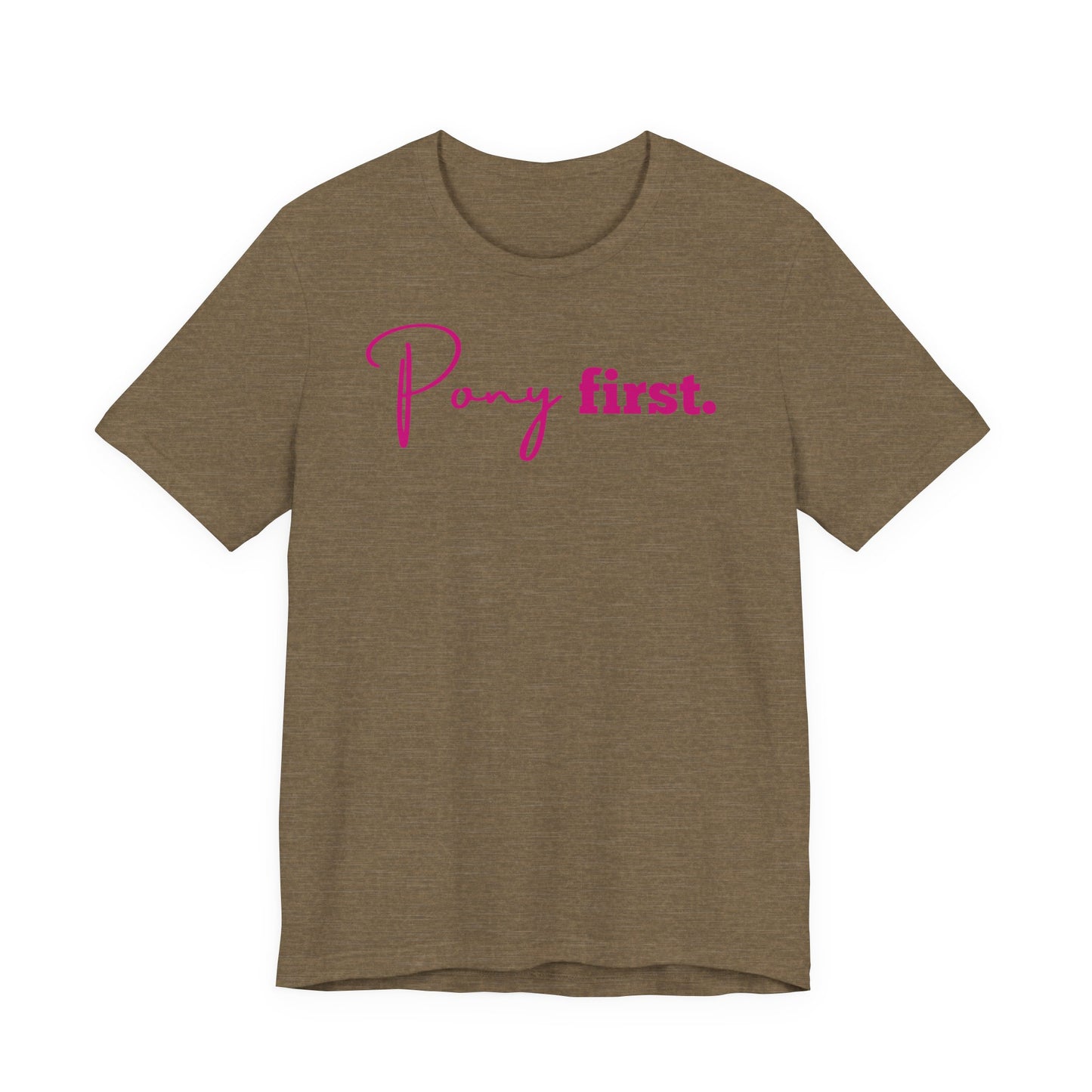 Pony First Shirt Damen – Pferde Liebe Statement | Reiter Girl Fashion | Reitstall Outfit