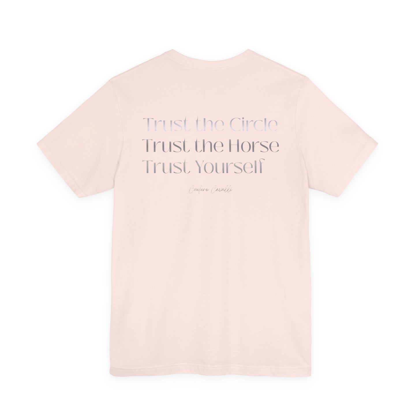 Trust the Circle Voltigieren T-Shirt – Minimalistischer Statement Print